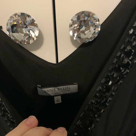 Anne Klein New York - black dress Like new - 12 - Picture 4 of 5